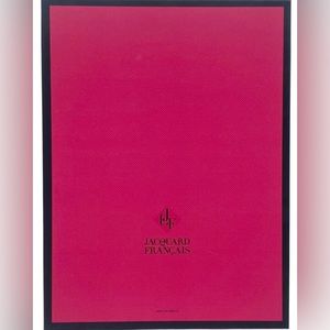 New Le Jacquard Francais Pink Rectangular Storage Gift Presentation Box 14.5”L